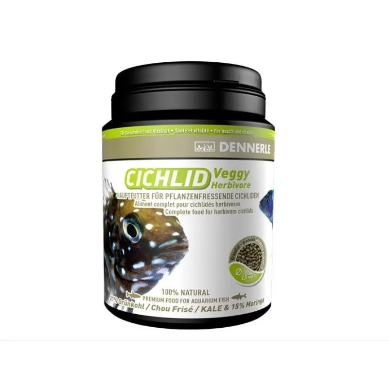 Hrana cichlide ierbivore Dennerle Veggy Herbivore Granule 200ml