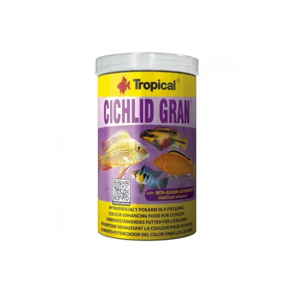 Hrana ciclide Tropical Cichlid Gran 1000ml/550gr