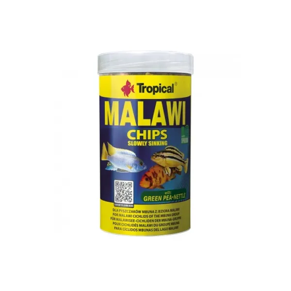 Hrana ciclide Tropical Malawi Chips 250ml/130gr