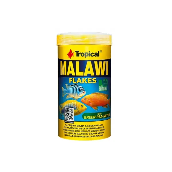 Hrana ciclide Tropical Malawi Flakes 250ml/50gr