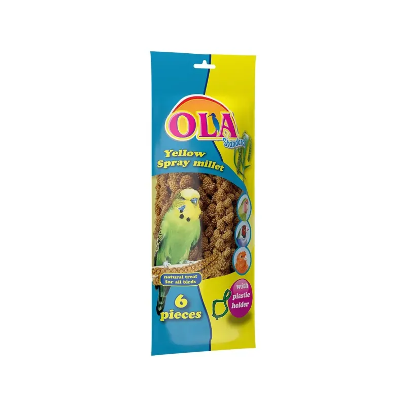 Hrana complementara pentru pasari exotice, OLA Spice de Mei Galben, 140 g