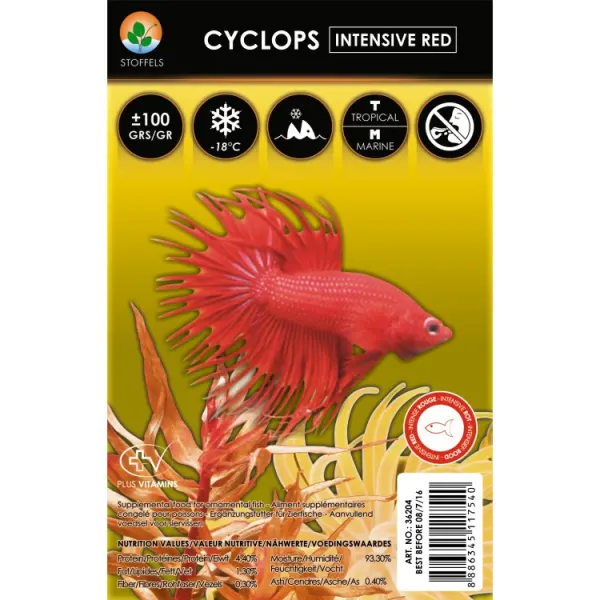 Hrana congelata Stoffels Cyclops intensive red 100gr Blister