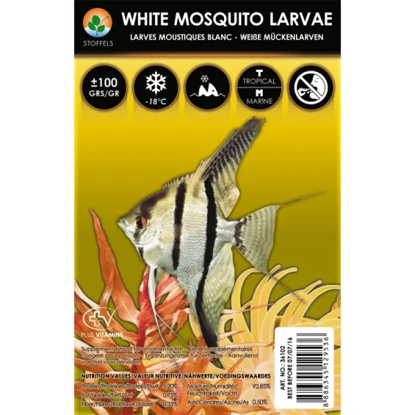 Hrana congelata Stoffels White mosquito larvae 100gr Blister