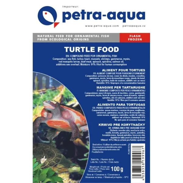 Hrana congelata testoase Turtle Food blistere 100gr