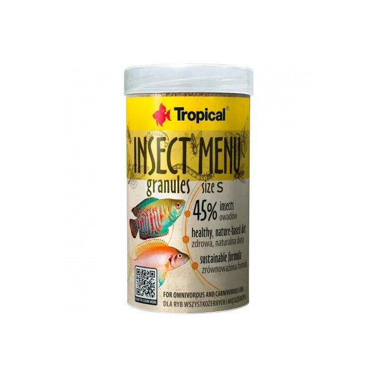 Hrana pesti Tropical Insect Menu Granules S 250ml/135gr