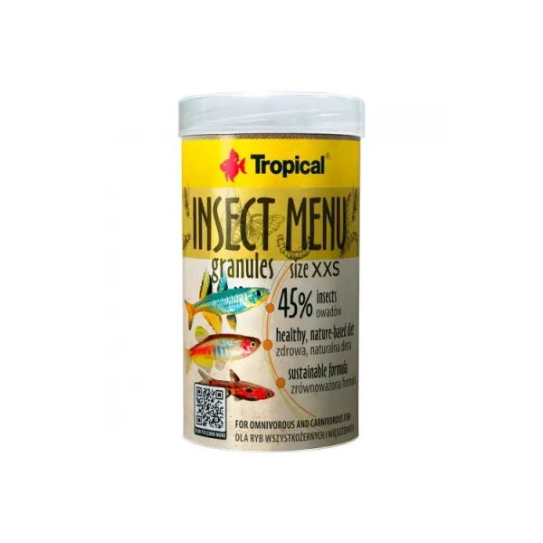 Hrana pesti Tropical Insect Menu Granules XXS 250ml/160gr