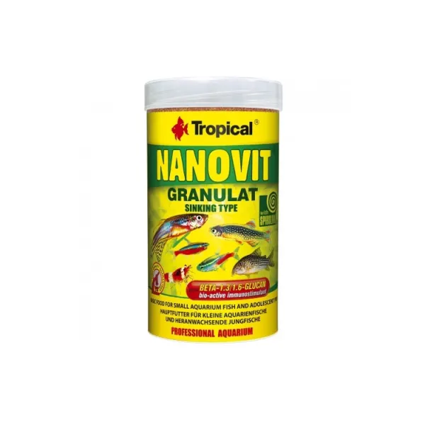 Hrana pesti Tropical Nanovit Granulat 250ml/175gr