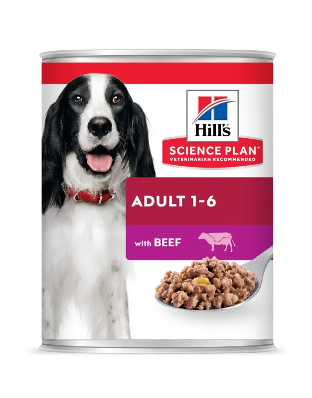 Hrana umeda caini, Hill's Science Plan Canine Adult Beef, 370 g