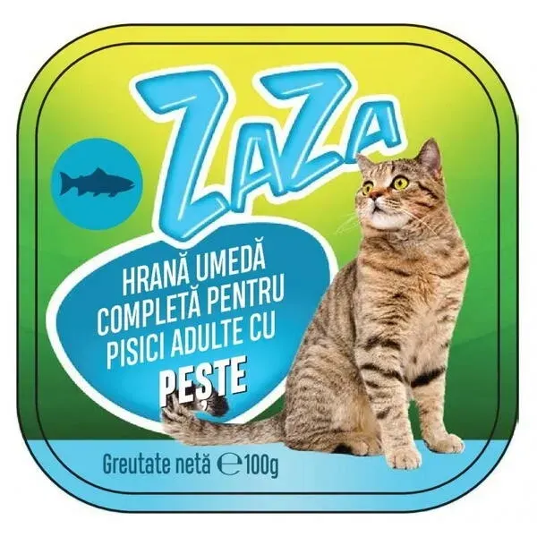Hrana Umeda Completa pentru Pisici, Zaza, Peste, 100 g