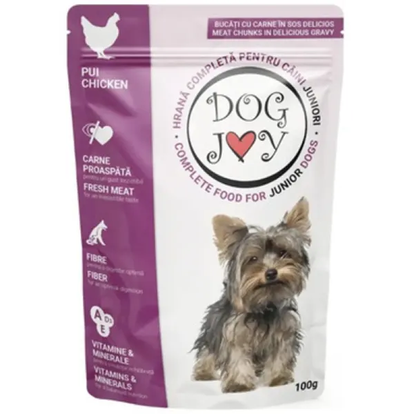 Hrana Umeda pentru Caini Dog Joy Junior, cu Pui, 100 g
