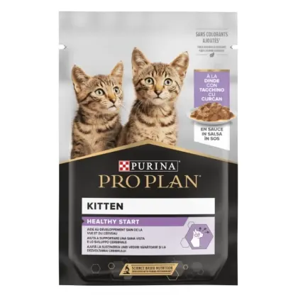 Hrana umeda pentru pisici Pro Plan Junior Nutrisavour cu curcan 85 gr