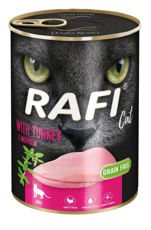 Hrana Umeda Pisici, Rafi Cat, Curcan, 400 g