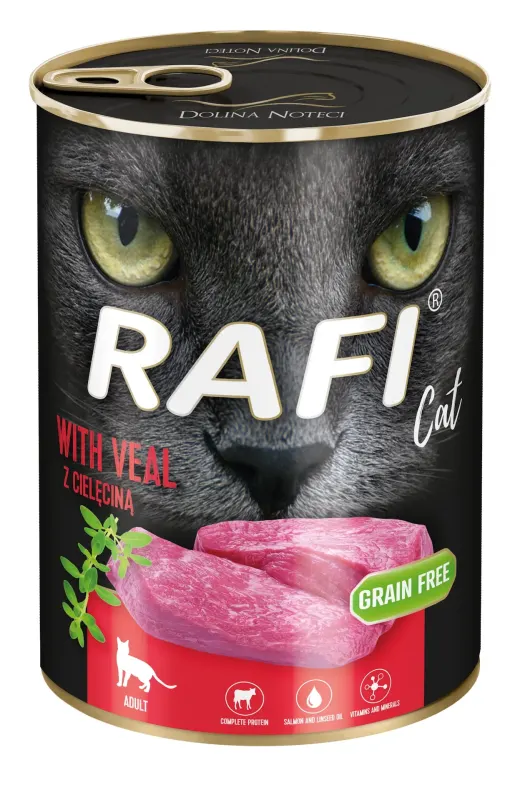 Hrana Umeda Pisici, Rafi Cat, Vitel, 400 g