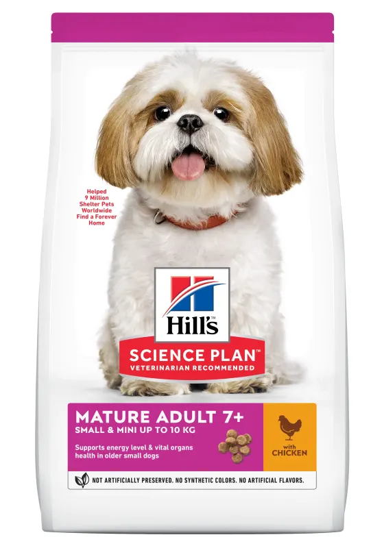 Hrana uscata caini, Hill's Science Plan Canine Mature Small and Mini Chicken, 1.5 kg