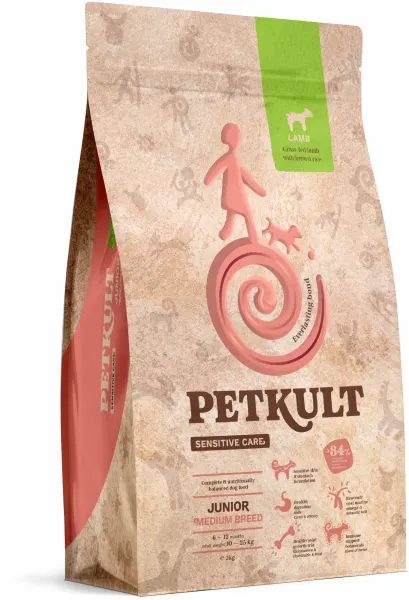 Hrana Uscata Caini, Petkult Sensitive Junior Medium, 3 kg