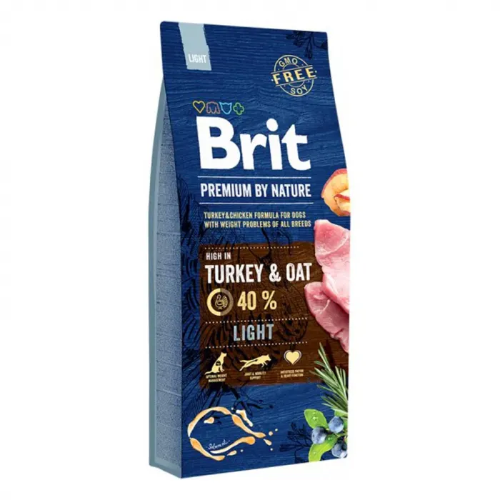 Hrana uscata pentru caini Brit Premium Light 15 kg