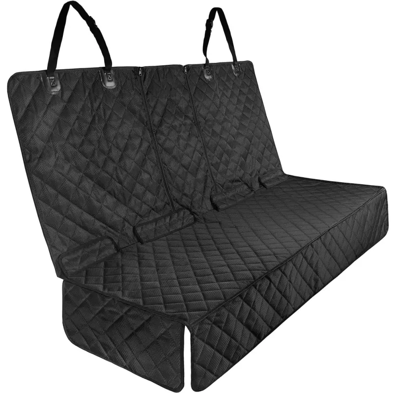 Husă de Protecție pentru Scaune Auto, Impermeabilă și Anti-Alunecare, pentru Transport Animale (Câini și Pisici), Neagră, 133 x 44 x 56 cm - Default Title