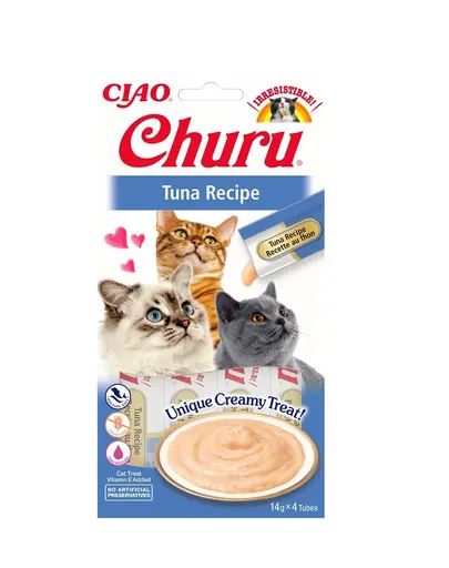 INABA Churu Cat Recompense pentru pisici, piure cu ton 56 g
