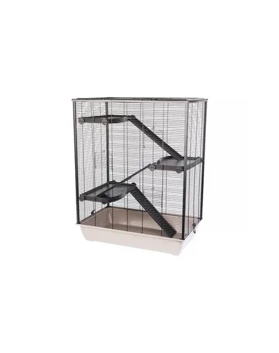 INTERZOO Diego + PL Cusca 3 etaje pentru rozatoare 78 cm bej deschis