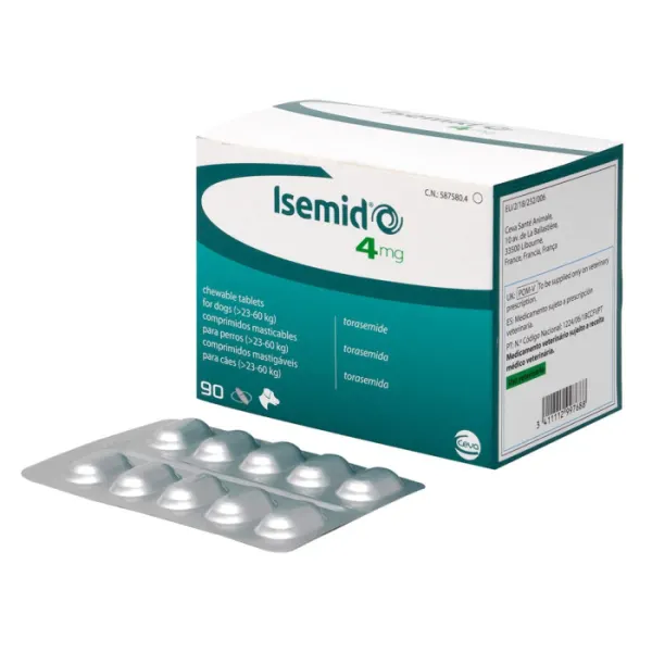 Isemid 4 mg pentru caini 23-60 kg 1 comprimat masticabil