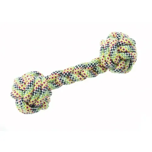 Jucarie caini gantera din sfoara, Enjoy, 20 cm