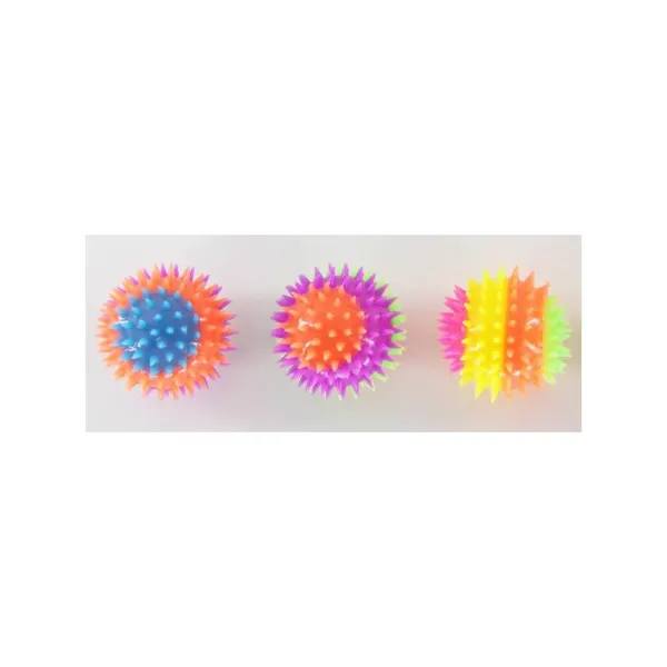 Jucarie minge color cu led Ø 7,5 cm