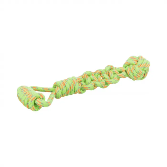 Jucarie pentru caini sfoara cu minge nod 8 cm   38 cm