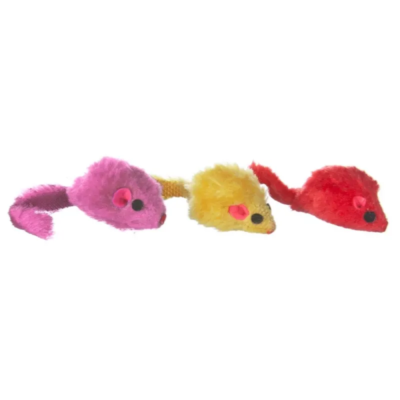 Jucarie soricel color 5 cm/3 buc