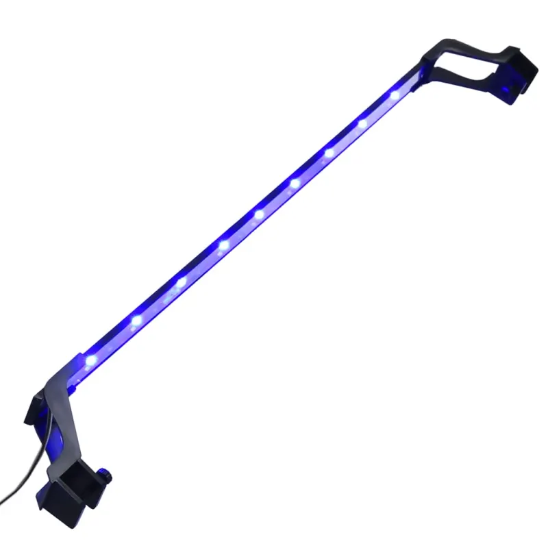 Lampa led pentru acvariu, cu cleme, albastru/alb, 75-90 cm