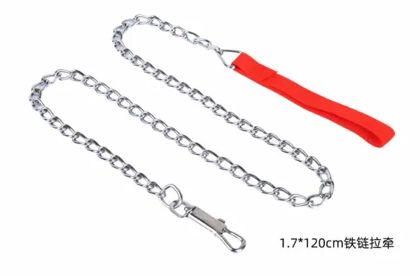 ​Lanț Engros din Metal pentru Câine cu Mâner Textil, model 2674