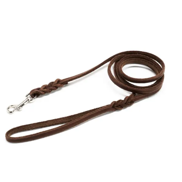Lesa de prezentare din piele intoarsa - Maro - 150 cm