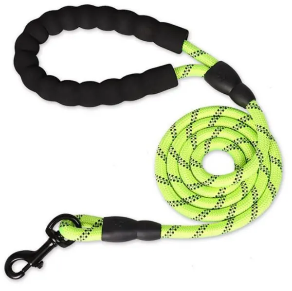 Lesa Guardian, Maner din Spuma moale, Lungime 2M, Textil rezistent, Verde Neon Engros