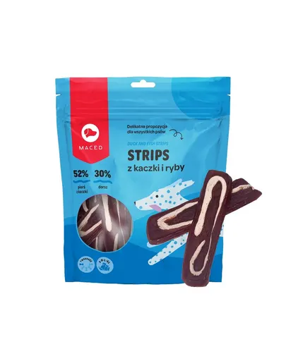 MACED Fasii de rata peste pentru caini 500 g