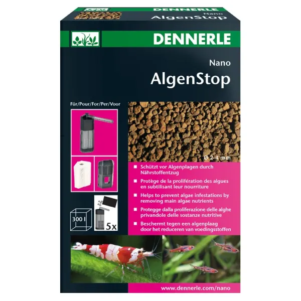 Material filtrant anti fosfati Dennerle Nano AlgenStop 300ml