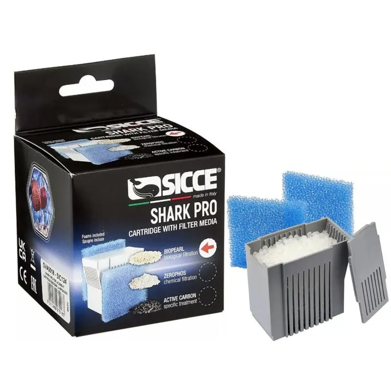 Material filtrant Sicce SHARK PRO cu burete si Perle Hyperbio