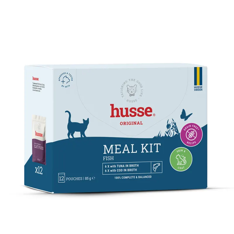 MEAL KIT FISH (Ton & Cod) | Hrană umedă completă Super Premium, bucăți carne în sos