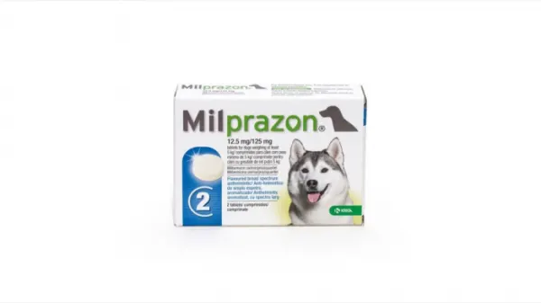 Milprazon Dog 12.5   125 mg (  5 kg), 2 tablete