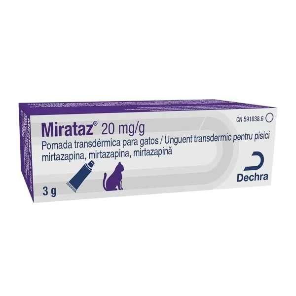 Mirataz unguent transdermic pisica 20mg/g, 3 grame