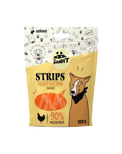 MR. BANDIT Strips Fasii de pui, recompense caini 500 g