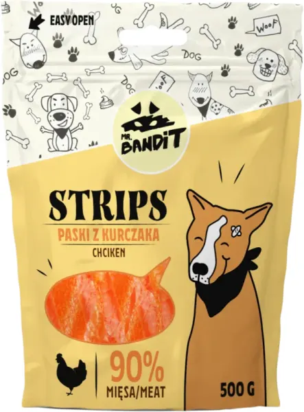 Mr. Bandit Strips, Pui, 500 g