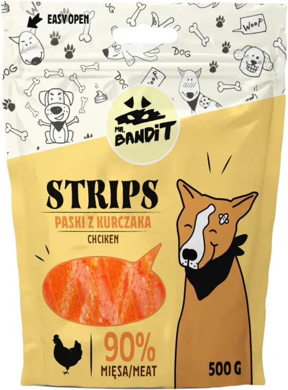 Mr. Bandit Strips, Pui, 500 g