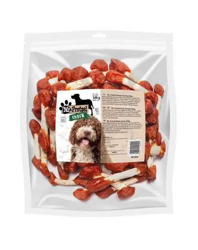 MR. PRETZEL Recompense cu rață pentru câini 500 g