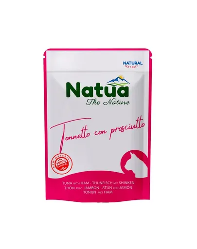 NATUA Natural ton cu șuncă în jeleu pentru pisici 70 g