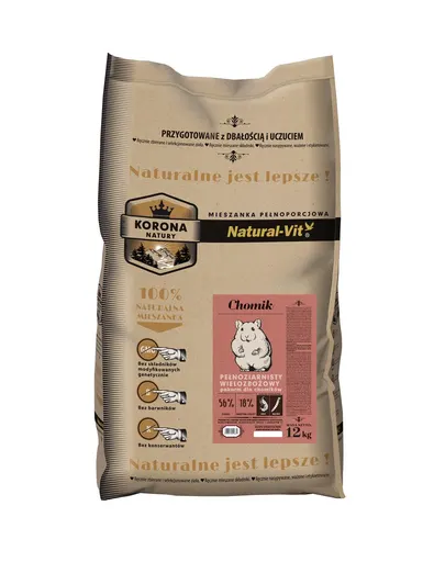 NATURAL-VIT Korona Natury Amestec complet pentru hamsteri 12 kg