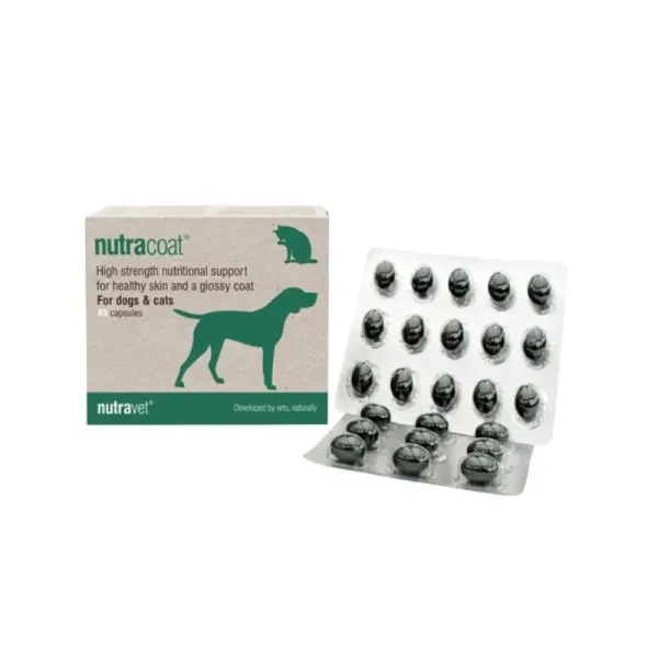 Nutravet Nutracoat Caini & Pisici, 45 capsule