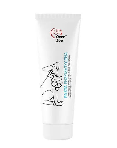 OVER ZOO Enzym Dent pastă enzimatică dinți câini și pisici 100 g