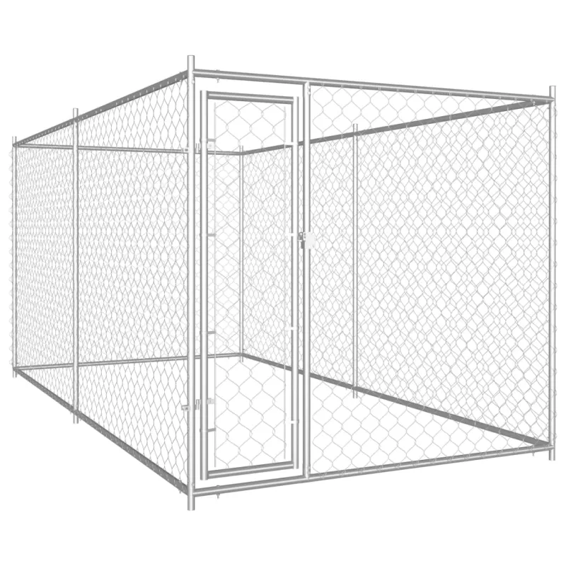 Padoc pentru caini de exterior, 382 x 192 x 185 cm