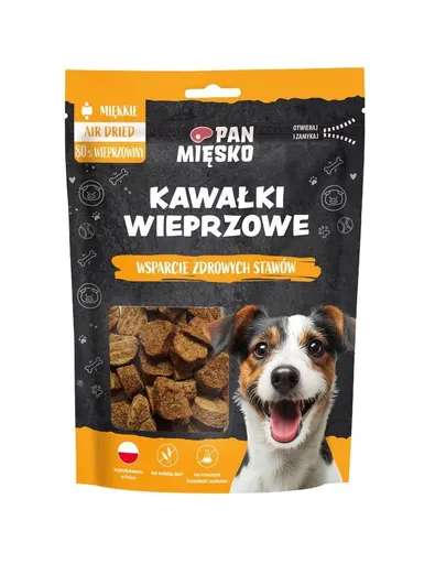 PAN MIĘSKO Bucățele de porc recompensă pentru câini 80 g