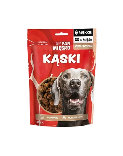 PAN MIĘSKO Cubulețe de Vită gustare pentru câini 100 g