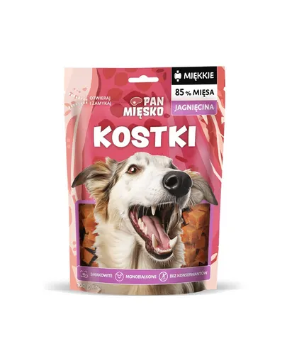 PAN MIĘSKO Cuburi de Miel Gustare pentru câini 100 g